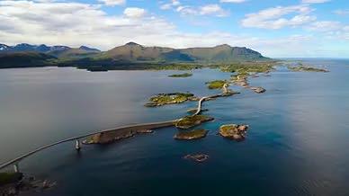 挪威大西洋海岸航拍视频的预览图